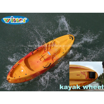 Single Sit on Top Plastic Wheel Kayak